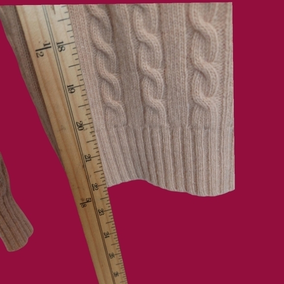 J. Crew Tan Cable Knit Cardigan - Picture 6 of 8